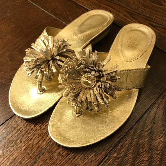 coach flower sandals